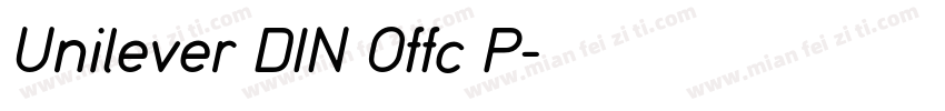Unilever DIN Offc P字体转换